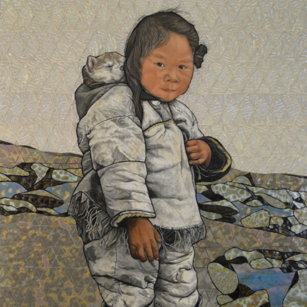 Angela Babby, Melt: Prayers for the People and the Planet, 2019, Kiln-fired vitreous enamel on glass mosaic on tile board, 30” x 30”, Image courtesy of Angela Babby, Photo by Angela Babby, © Angela Babby.