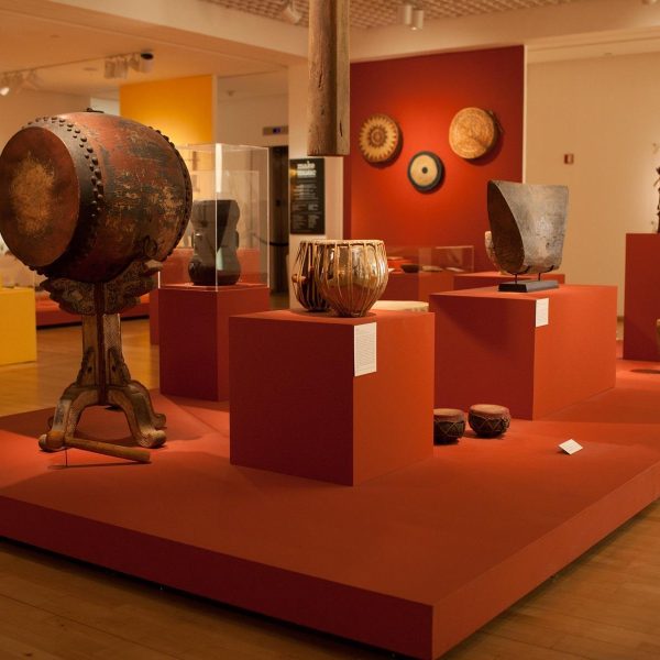Image of the exhibition, Make Your Own Kind of Music, Mingei International Museum. Photo by Katie Garnder.