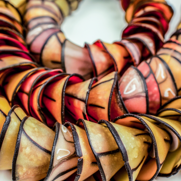 Necklace(detail), Cynthia Toops,  1997, Seattle, Washington, U.S.A, Glass and polymer clay. Collection Mingei International Museum. The Bead Museum, gift of Lois Dubin. Photo by Tim Siegert. 2011-69-00005