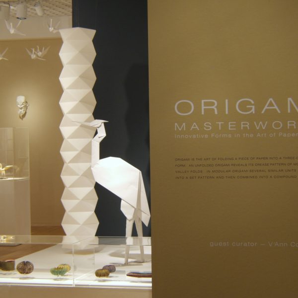 Installation view of the Origami Masterworks exhibition. Photo by Anthony Scoggins.